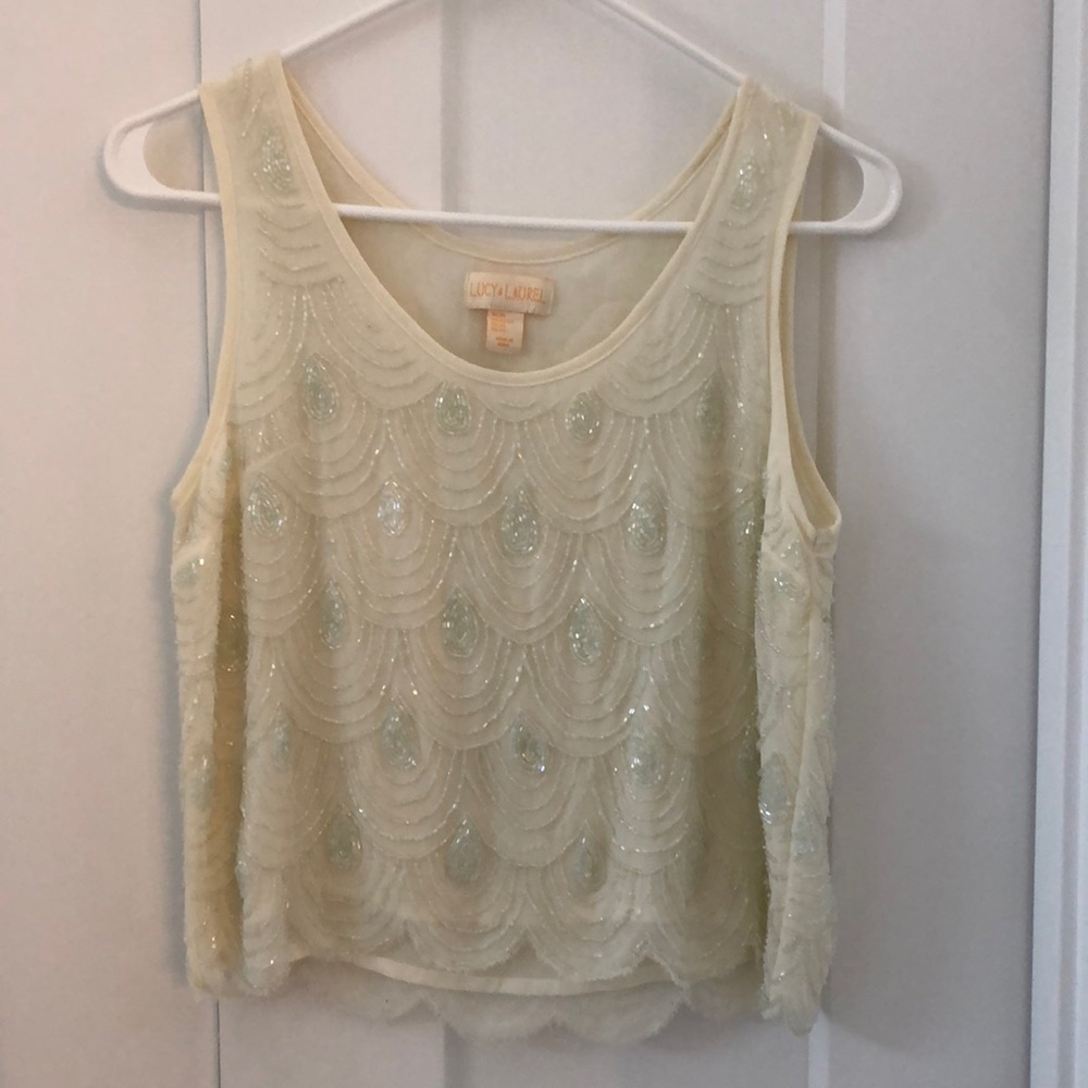 Beaded crop top
